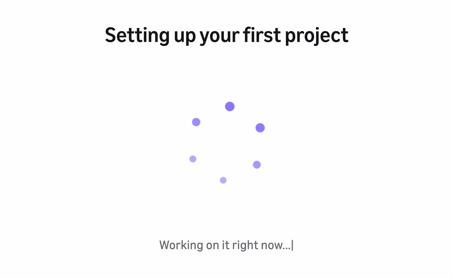 Setting up your first project loading state